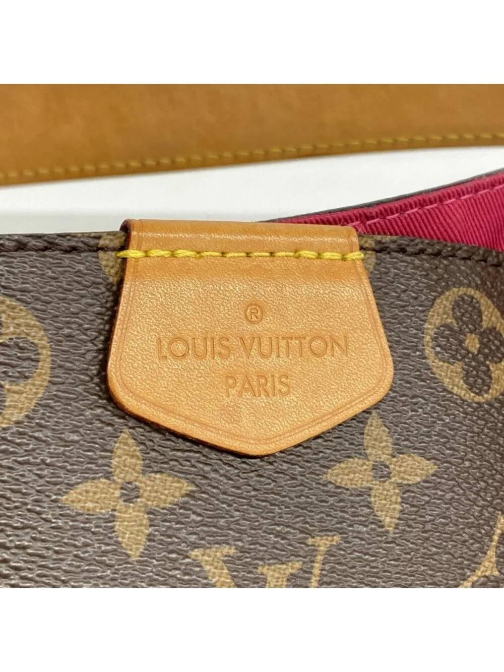 Louis Vuitton Shoulder Bag Monogram Gray Souffle PM Pivoine